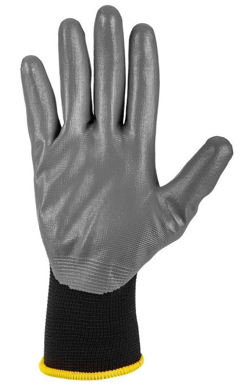 Рукавички робочі Neo Tools поліестер з нітриловим покриттям, р.10, сіро-чорний