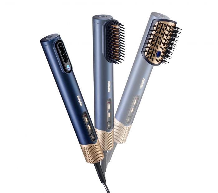 Стайлер  Babyliss Air Wand, 1600Вт, темп.режимов-3, подвійна іонізація, 2 насадки, синій