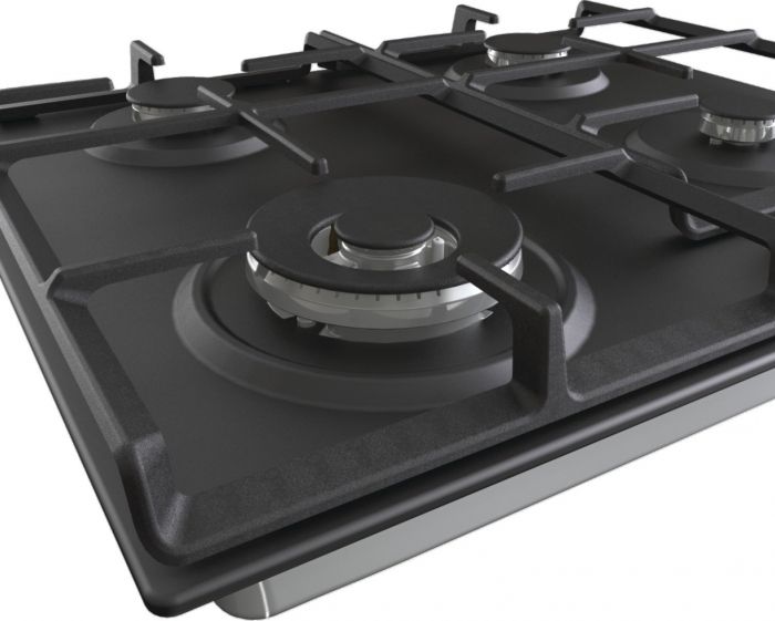 Варильна поверхня Gorenje газова, 60см, чавун, чорний