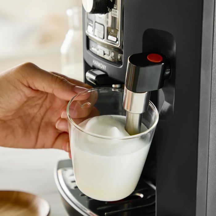 Кавомашина Krups Harmony 1.7л, зерно, ручний капучинатор, мех. керування, авторецептів - 4, свій рецепт, чорний