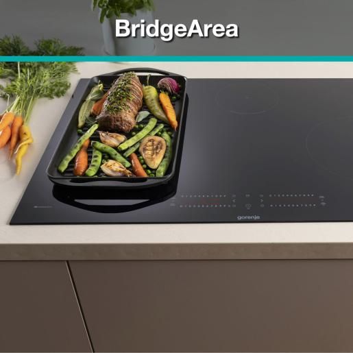 Варильна поверхня Gorenje індукційна, 60см, PowerBoost, SliderTouch, збільшена площа приготування, чорний