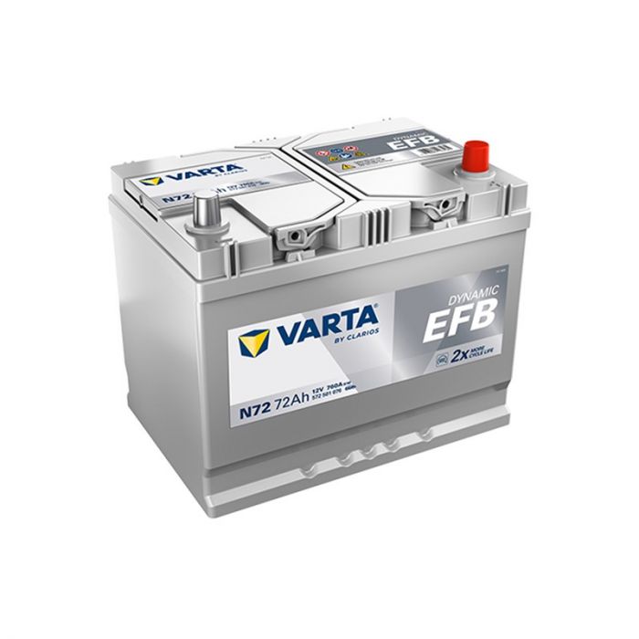 Акумулятор Varta Dynamic EFB 12В 72Аг 760А R+ (572501076)