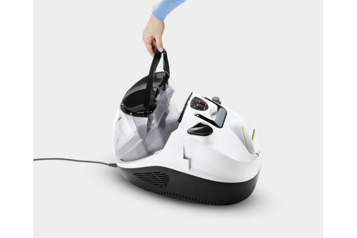 Паропилосос Karcher SV 7, 2200Вт, вологе прибирання, вода -0.45л, HEPA, обробка парою, біло-чорний