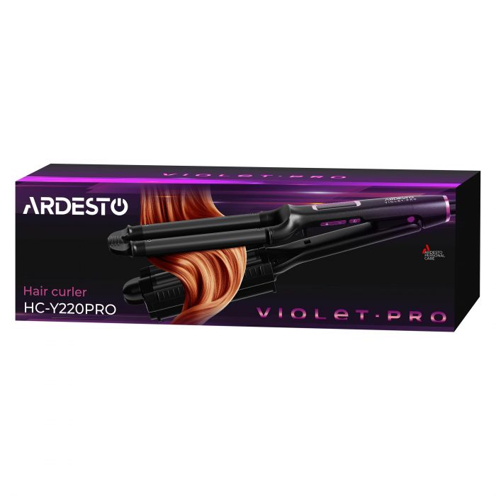 Плойка для створення локонів ARDESTO Violet Pro, 90Вт, 170-210C, кераміка, чорний