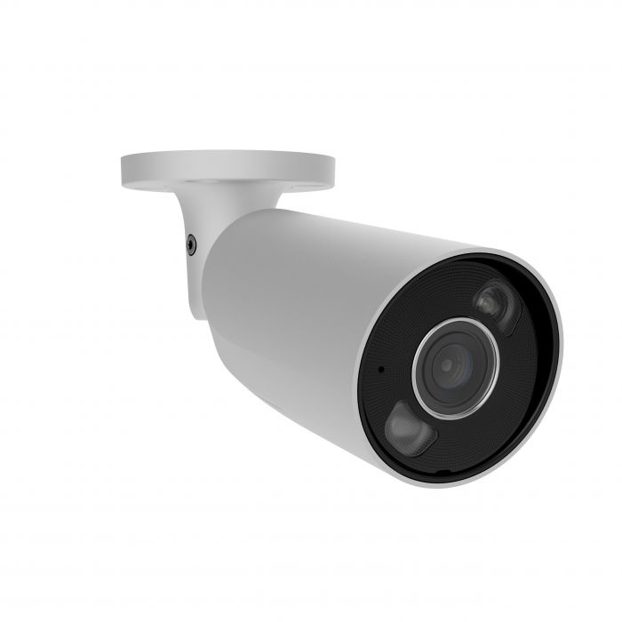 IP-Камера дротова Ajax BulletCam HL white, 8мп, 2.8мм, гібридне підсвічування IR 50м, білий Led 50м, Poe, True WDR, IP 65,  аудіо, кут огляду 100° до 110°, вулична, біла