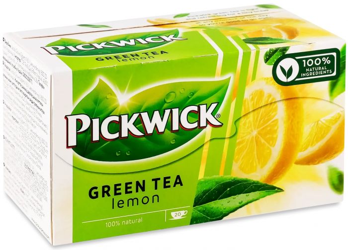 Чай зелений з лемонграсом та цедрою лимона Pickwick GwA 40г(20х2г) х12 НП