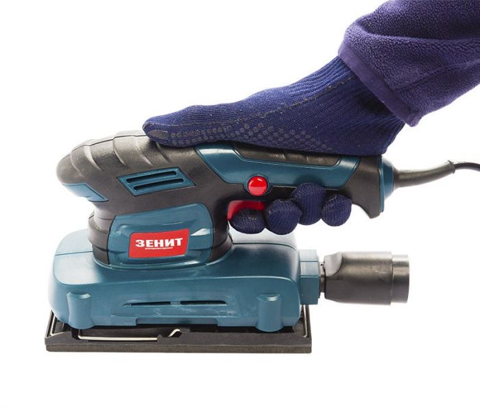Шліфмашина вібраційна Зеніт ЗВШ-3790 370Вт платформа 90х187 11500кол/хв 1.4кг