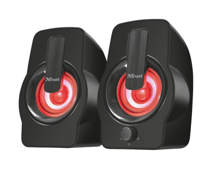 Акустична система Trust Gemi 2.0, USB/AUX, RGB, чорний