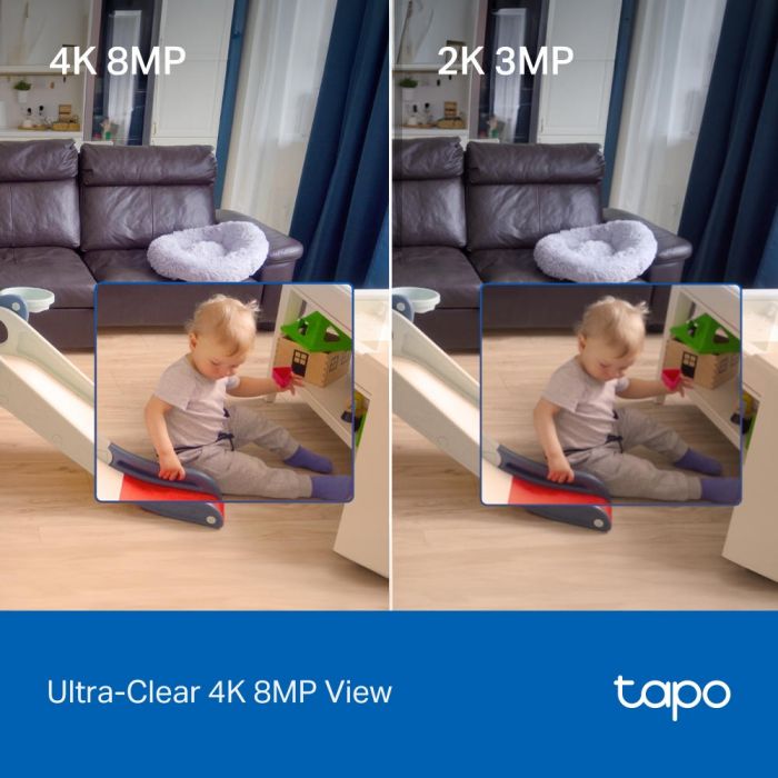 IP-Камера TP-LINK Tapo C260 8MP N300 microSD motion detection.