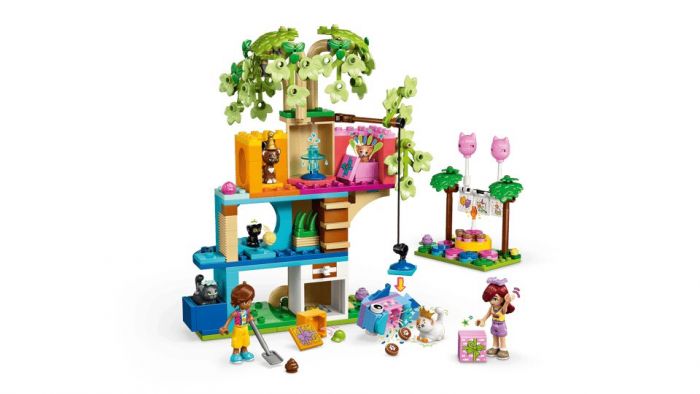 Конструктор LEGO Friends День народження кота і будинок на дереві
