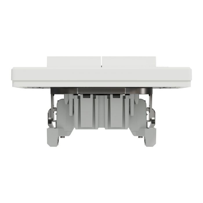 Вимикач 2-клавішний Schneider Electric, Asfora (білий, самозажимний)