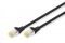 Патч-корд DIGITUS CAT 6a S-FTP, 0,25м, AWG 26/7, Cu, LSZH, чорний