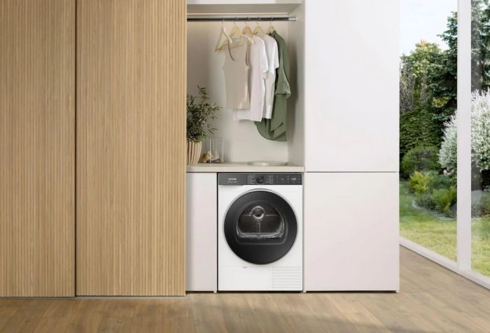 Сушильна машина Gorenje тепловий насос, 9кг, A++, 60см, дисплей, 15 програм, Wi-Fi, білий