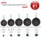 Сковорода Tefal Excellence Fusion, 30см, алюміній, нержавіюча сталь, бакеліт, чорний