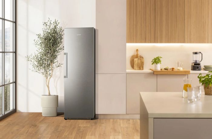 Морозильна камера Gorenje, 185.6x59.5х60, 312л, 1дв., A++, NF, диспл внутр., інвертор, сірий