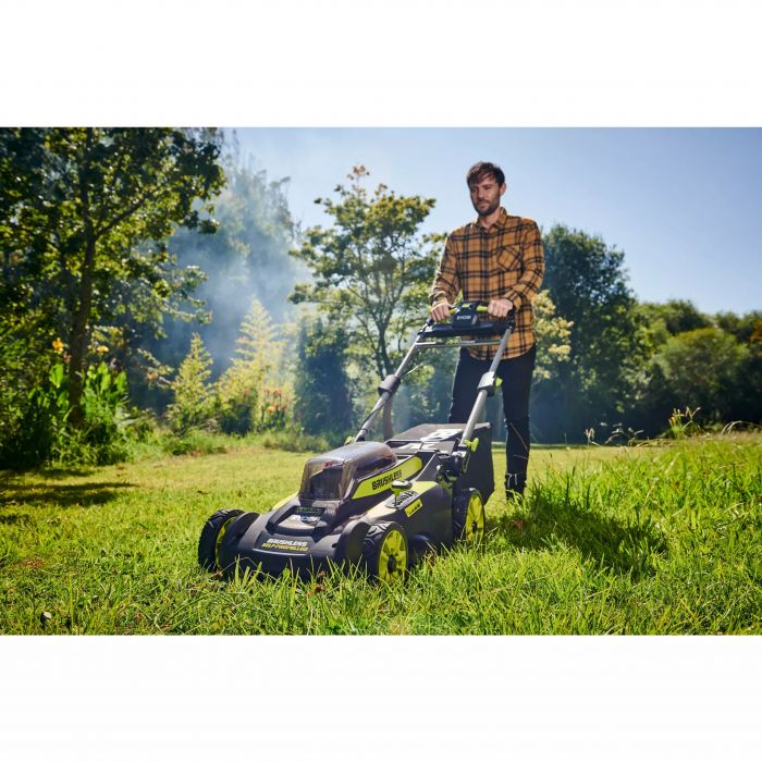 Газонокосарка акумуляторна Ryobi Max Power RY36LMX51A-160 36В акб 1х6А·год 51см 70л 20-70мм самохідна 24.7кг
