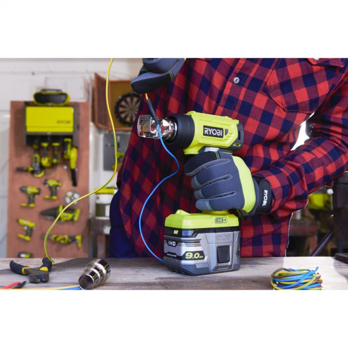 Фен будівельний акумуляторний Ryobi ONE+ R18HG-0 18В 0-470°C 170л/хв 0.6кг без АКБ та ЗП