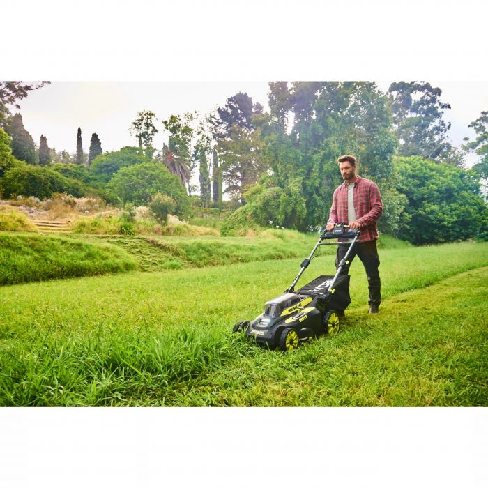 Газонокосарка акумуляторна Ryobi Max Power RY36LMX51A-160 36В акб 1х6А·год 51см 70л 20-70мм самохідна 24.7кг
