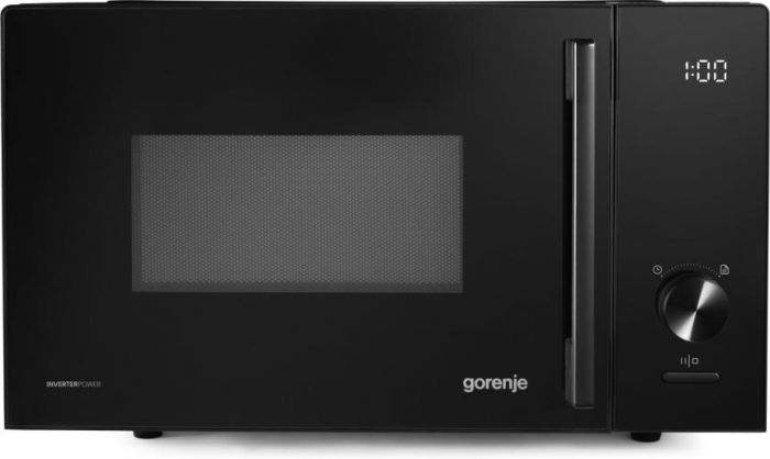 Мікрохвильова піч Gorenje, 23л, електр. керув., 800Вт, дисплей, 20 програм, інвертор, чорний