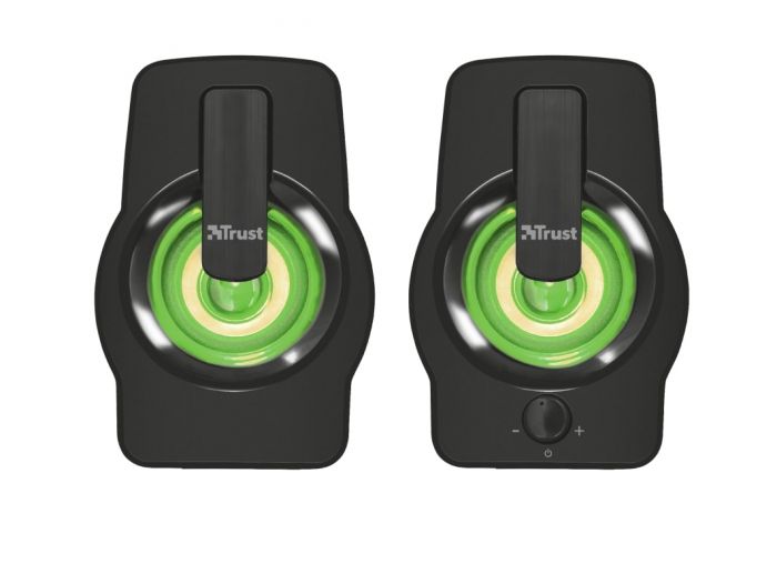 Акустична система Trust Gemi 2.0, USB/AUX, RGB, чорний