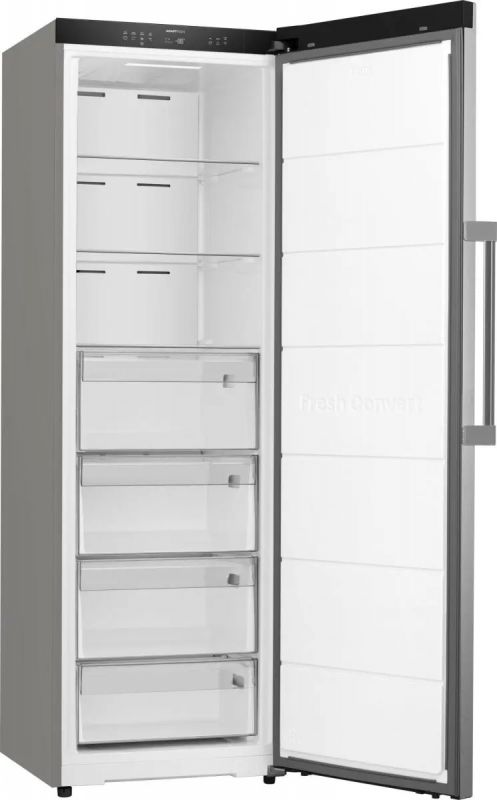 Морозильна камера Gorenje, 185.6x59.5х60, 312л, 1дв., A++, NF, диспл внутр., інвертор, сірий