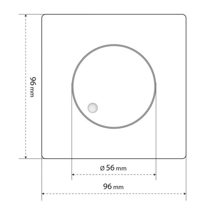 Терморегулятор Navin EH84WM-16A 5...35 °C для теплої підлоги механічний накладний дротовий датчик 16A 230В білий