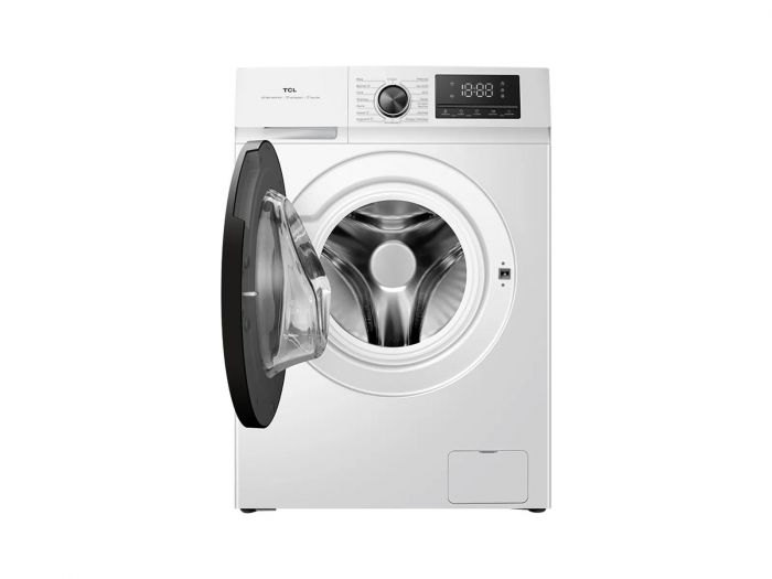 Пральна машина TCL фронтальна, 7кг, 1400, A, 49см, дисплей, пара, інвертор, білий