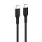 Кабель Belkin USB-C > USB-C заряджання/синхронізації 240Вт PD, 1м, плетений, чорний