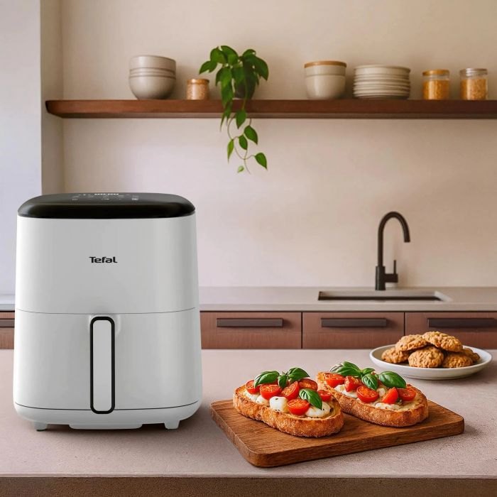 Мультипіч Tefal Easy Fry Max, 1500Вт, чаша-5л, сенсорне керув., 10 програм, пластик, білий