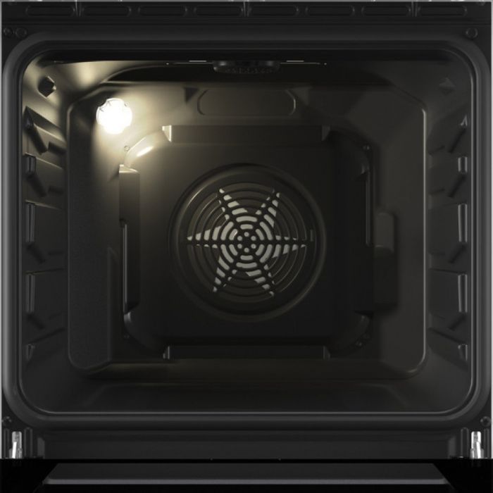 Плита Gorenje комбінована, 70л, 50x60см, метал. кришка, дисплей, IconLed, емальовані, білий