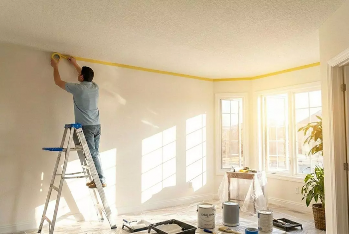 Стрічка малярна Neo Tools, 50мх38мм, жовтий