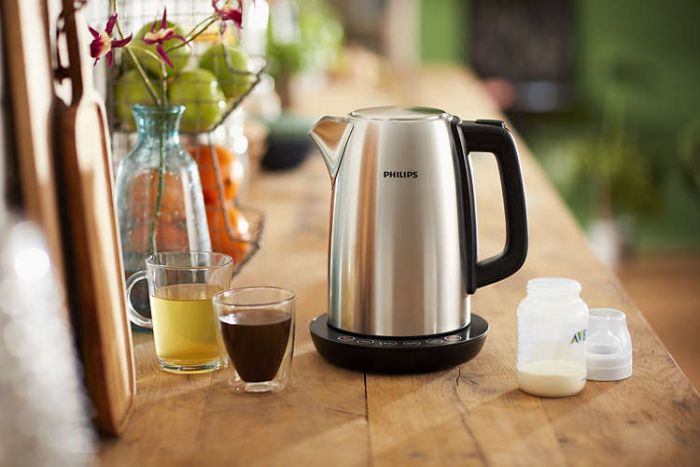 Електрочайник Philips Avance Collection 1.7л, 4 темп.реж, метал