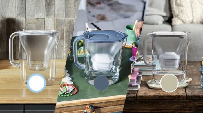 Фільтр-глечик Brita Style Essential MXPro 2.4л (1.4л очищеної води) + 2 картриджа сіро-блакитний
