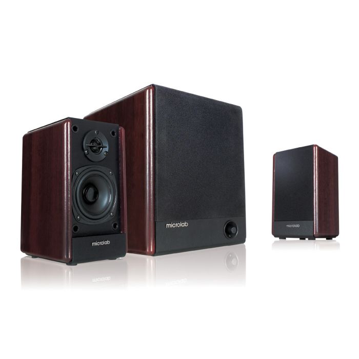 Акустична система MICROLAB FC-330 2.1, 56W, mini-jack, дерево