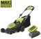 Газонокосарка акумуляторна Ryobi Max Power RY36LM40A-140 36В акб 1х4А·год 40см 50л 25-75мм 18.6кг