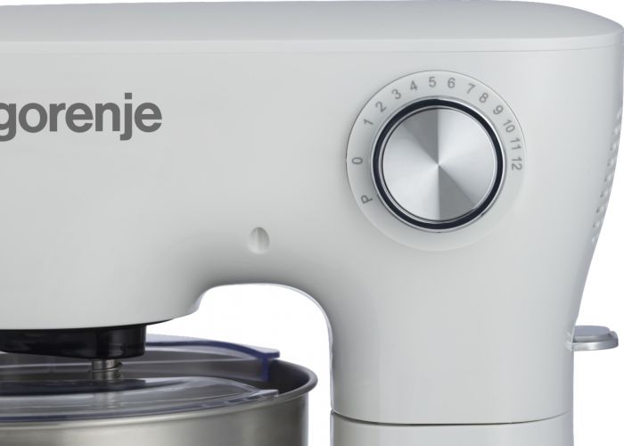 Кухонна машина Gorenje 800Вт, чаша-метал, корпус-пластик, насадок-3, білий