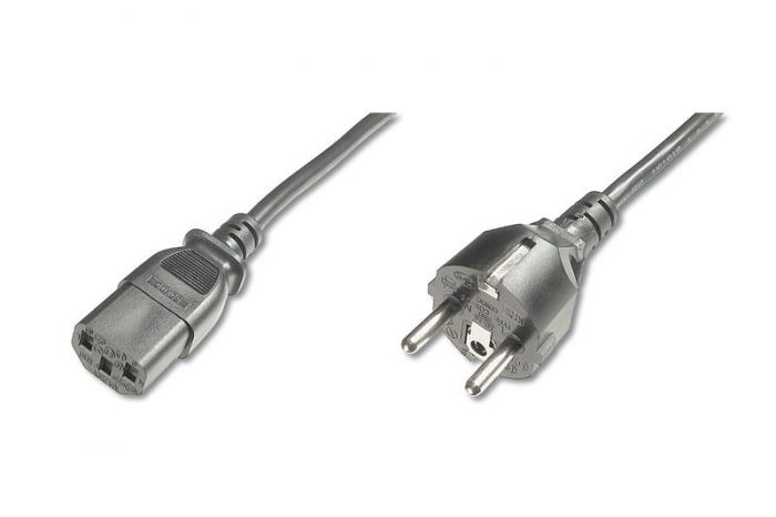 Кабель живлення DIGITUS Schuko > C13, 1.8м, чорний