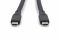 Кабель DIGITUS USB-C > USB-C заряджання/синхронізації, USB4 2.0, 80G, 240W, 16K, силіконовий, 1м, чорний