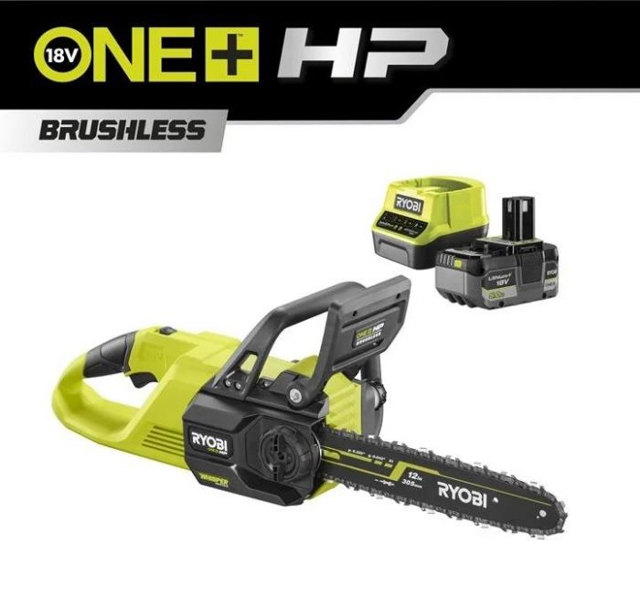 Пила ланцюгова акумуляторна Ryobi ONE+ HP RY18CSX30A-150 18В акб 1х5А·год ЗП 30см 3.2кг