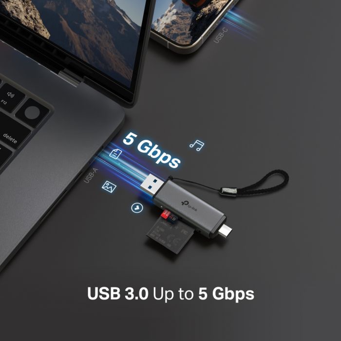 USB-Концентратор TP-Link UA430D  1xSD, 1x-microSD, USB TypeC&A