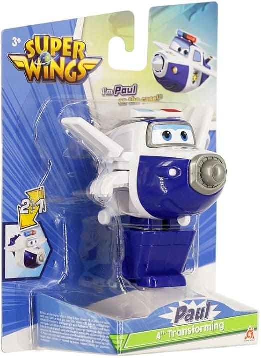 Ігрова фігурка-трансформер Super Wings Transforming Пол (Paul), 10см
