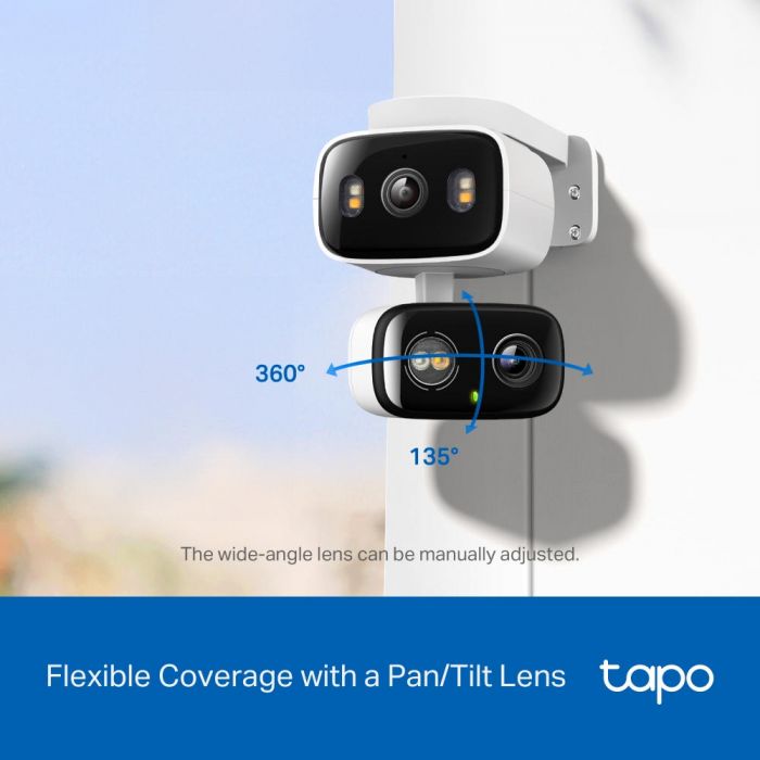 Камера IP з подвійним об'єктивом TP-LINK Tapo C246D 3MP N300 microSD motion detection