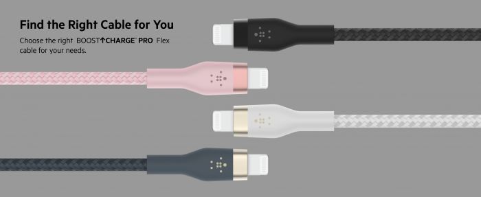Кабель Belkin USB-A > Lightning заряджання/синхронізації 12Вт, 1м, плетений, силіконовий, з ремінцем на магніті, білий