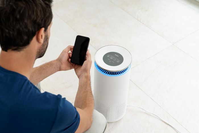 Очисник повітря Beurer, 50м2, 266м3/год, дисплей, HEPA H13 , угольний фільтр, Wi-Fi, 4 режими, білий