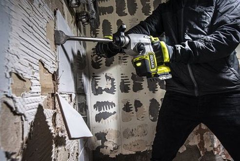 Перфоратор акумуляторний Ryobi ONE+ НР RSDS18X-1C40S SDS-plus 18В 1х4А·год 4Дж 4 режими 3.2кг
