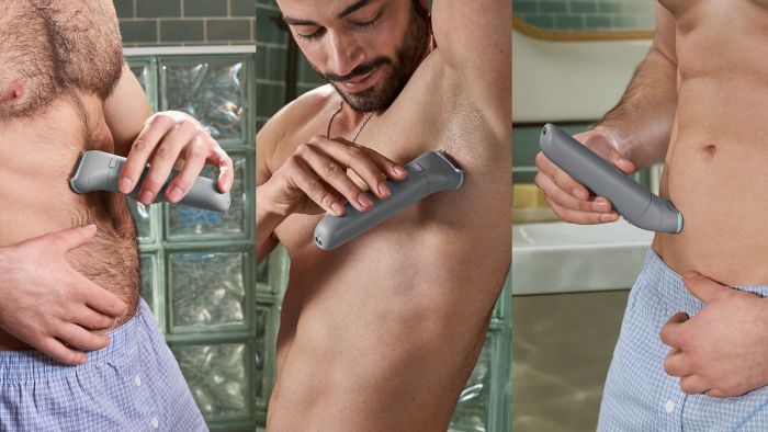 Тример Philips Series 3000, для тіла, акум., насадок-2, сталь, сірий