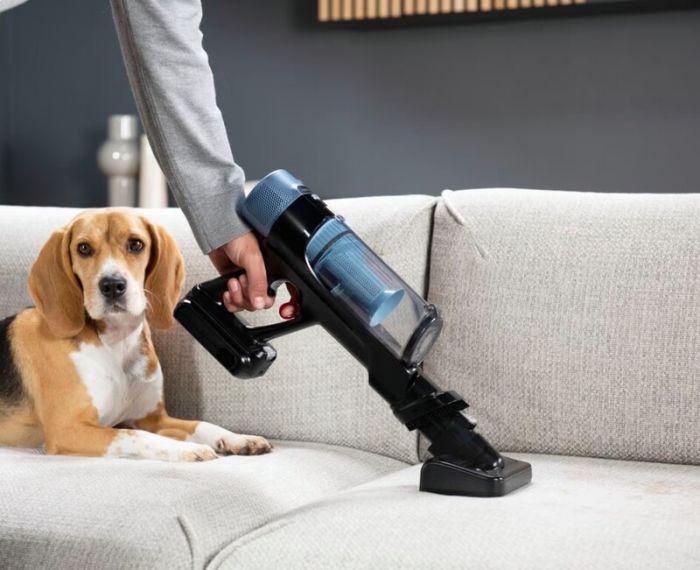 Пилосос Rowenta безпровідний X-Force Flex 10.80, 300Вт, вологе прибирання, конт пил -0.44л, автон. робота до 60хв, HEF system 99,9%, чорно-синій