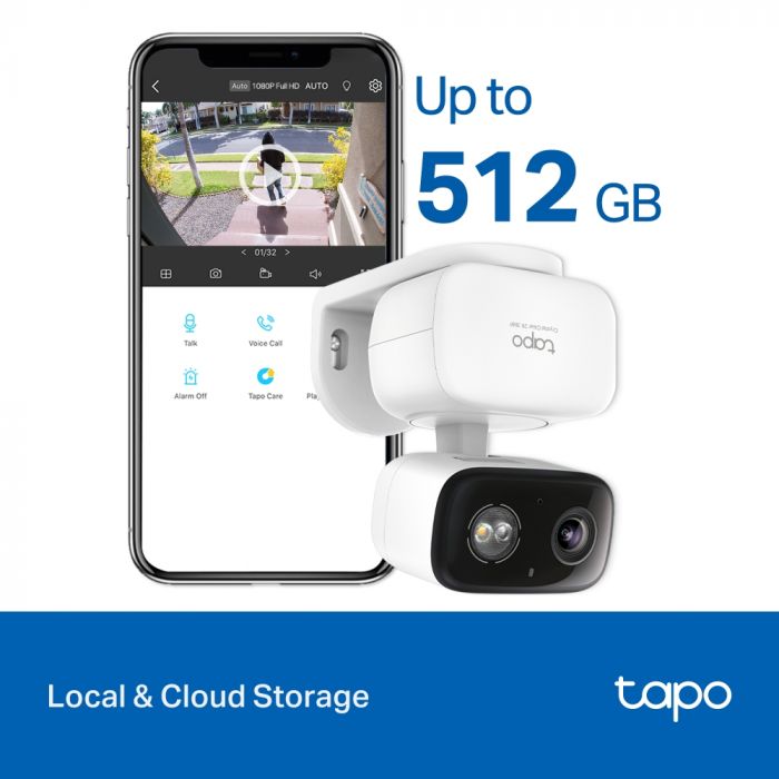 IP-Камера TP-LINK Tapo C216 3MP N300 microSD motion detection. зовнішня/внутрішня, AI