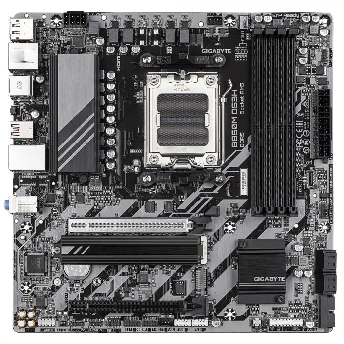 Материнська плата GIGABYTE B850M DS3H sAM5 B850 4xDDR5 M.2 HDMI DP mATX
