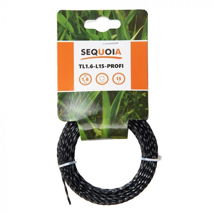 Ліска косильна SEQUOIA 1.6мм 15м кручений квадрат